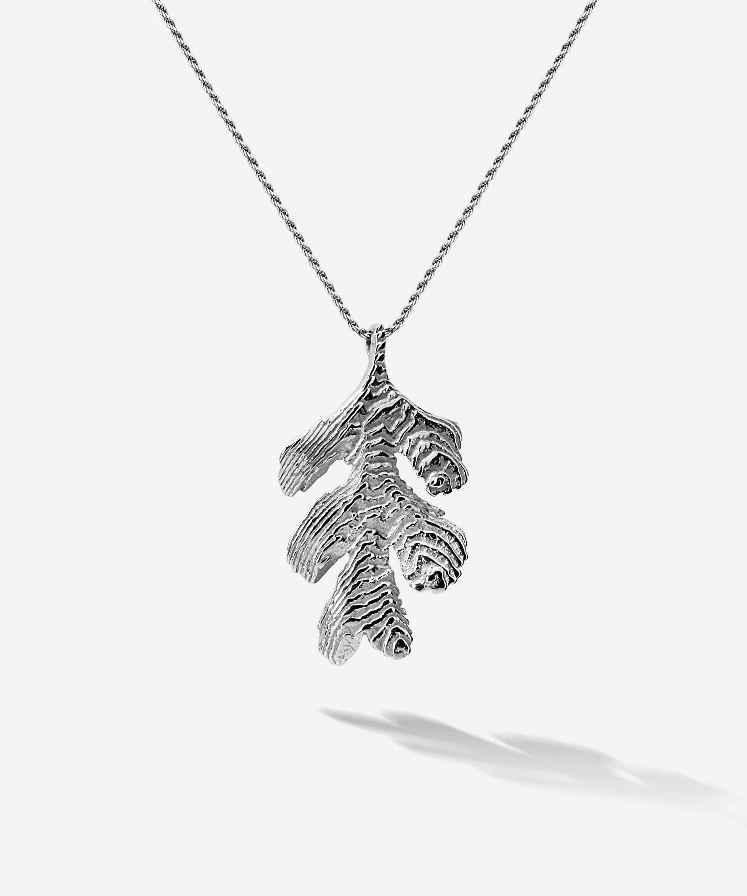 Algae Anhänger Kette Sterling Silber Sepiah